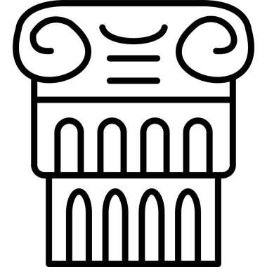 Sütun. Web simgesi basit illüstrasyon