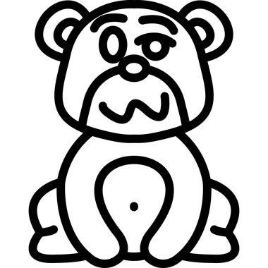 Büyük gözlü şirin kutup ayısı.