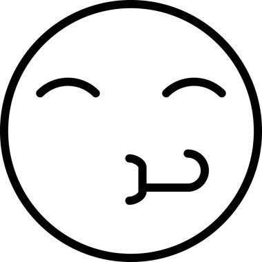 yüz simgesi simgesi, vektör illüstrasyonu beyaz arkaplanda izole edildi