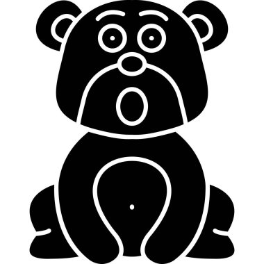 Tatlı oyuncak ayının vektör çizimi