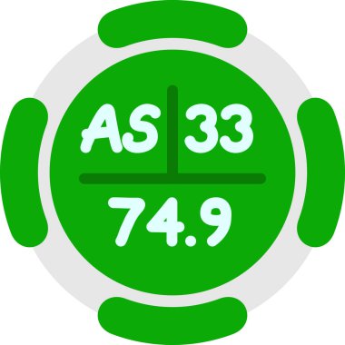 Bir saatin yüzde 50 'lik vektör çizimi