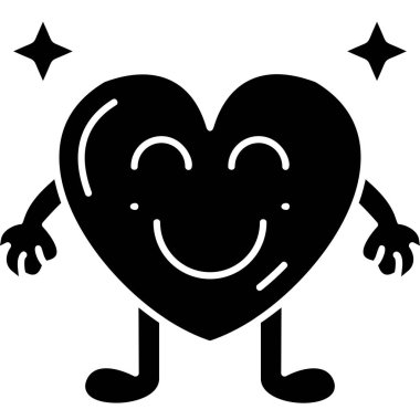 Aşk kalp vektör simgesi