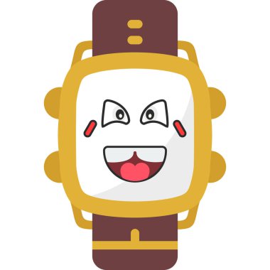 Alarm saati, vektör çizimi, düz biçim simgesi