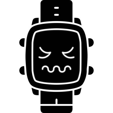 Düz dizayn, korkunç bir ikon.