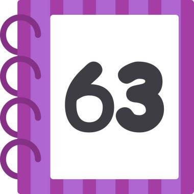 Takvim simgesi, vektör illüstrasyon tasarımı