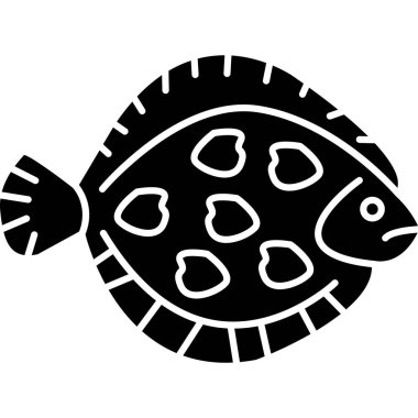 balığı web simgesi, vektör çizim