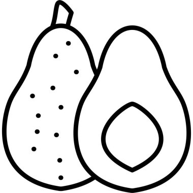 meyve armudu simgesi taslak biçiminde