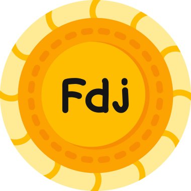 Dijital para birimi için tek madeni paranın vektör illüstrasyonu