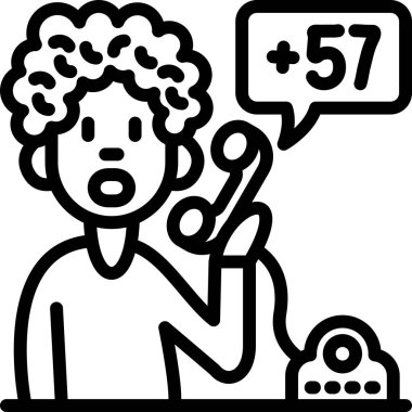 Akıllı telefon vektör illüstrasyonlu adam