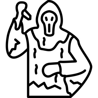 ölüm zombisi korku ikonu ana hatlarıyla