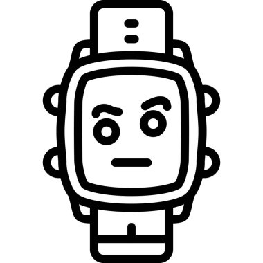 Robot simgesi, vektör çizimi