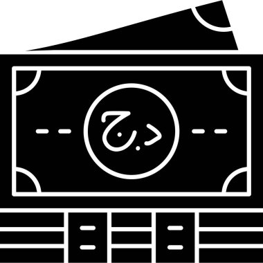 Para simgesi. Para vektör simgesi web için basit örnek