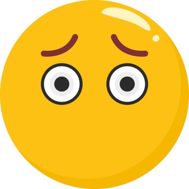 emoji ifade simgesi düz biçimli simge