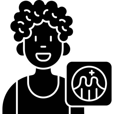 kadın simgesi. vektör çizim