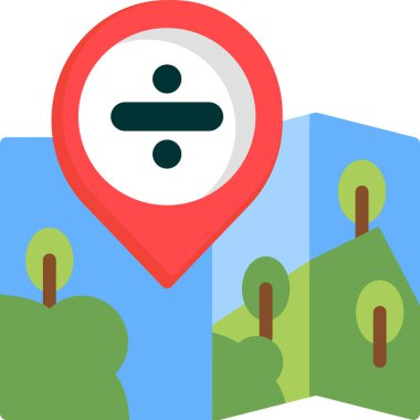 gps konum simgesi düz biçimli