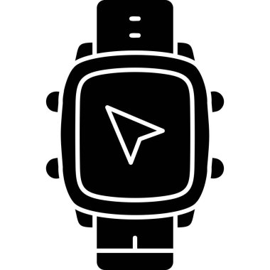 saat simge vektör illüstrasyonunu izle