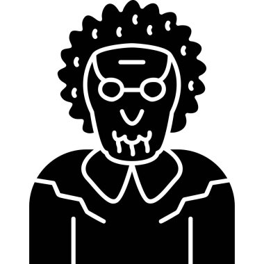 Bir kadın simgesinin vektör illüstrasyonu