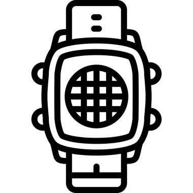 Saat simgesi. Saat vektör simgesi web için basit çizimi