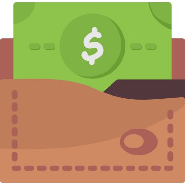 Dolar para çantası simgesi