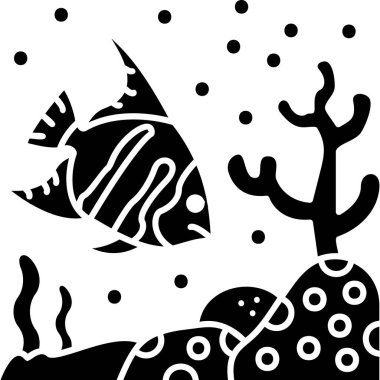 Balık ve balığın vektör çizimi