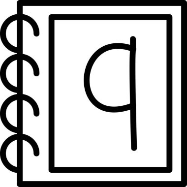 Bir kitabın vektör illüstrasyonu