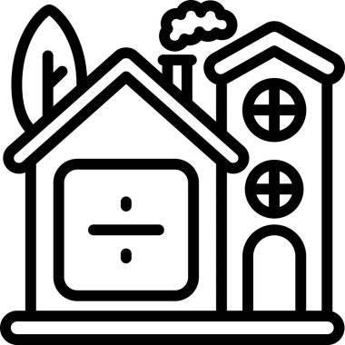 ev simgesi vektör illüstrasyonu