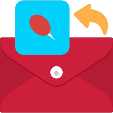 E- posta simgesi vektör illüstrasyonu