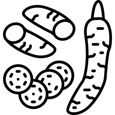 Sosisler yemek sosisi simgesi.