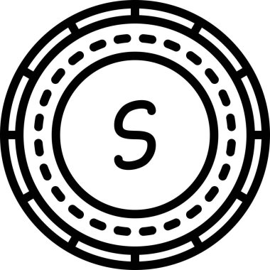 Bozuk para. Web simgesi basit illüstrasyon