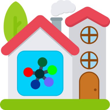 ev yapımı web simgesi, tasarım vektörü illüstrasyonu