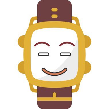 bir robotun düz simgesi