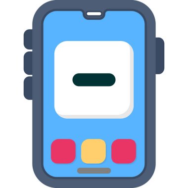 cep telefonu simgesi. vektör illüstrasyonu