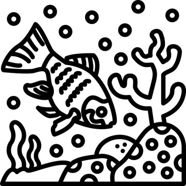 balık balık ikonu ana hatlarıyla