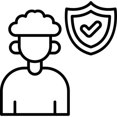 avatar. Web simgesi basit illüstrasyon