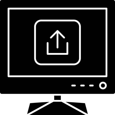 Televizyon. Web simgesi basit illüstrasyon