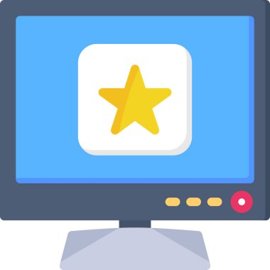 Düz biçimli web yıldızı derecelendirme simgesi