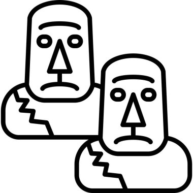 kızgın duygu simgesi, vektör çizimi