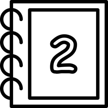 Takvim simgesinin vektör illüstrasyonu