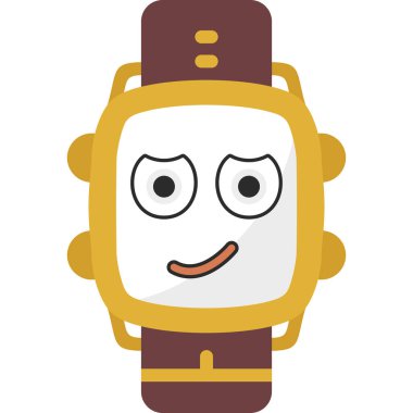 Alarm saati, beyaz arkaplanda illüstrasyon vektörü