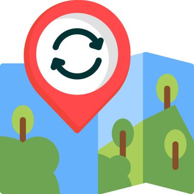 konum haritası pin simgesi