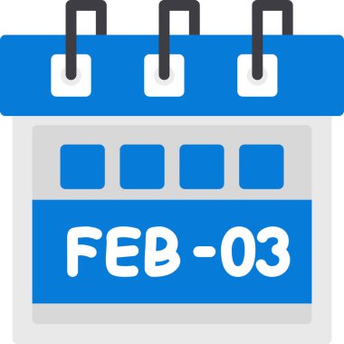 Takvim simgesi tasarımı, vektör illüstrasyonu