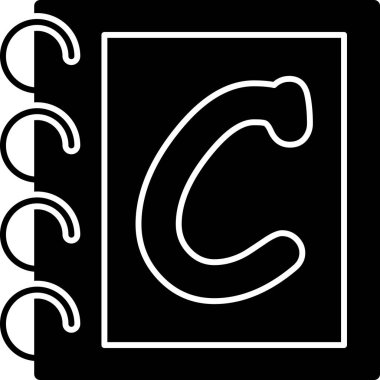 Çizgi film ve şirin alfabenin siyah beyaz arkaplanının vektör çizimi