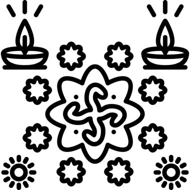 Mum diwali Hint simgesi