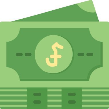 Dolar düz vektör simgesi