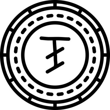 Para birimi simgesi vektör illüstrasyonu