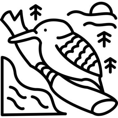 hayvan kuş ormanı simgesi