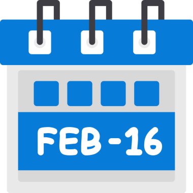 Takvim simgesi tasarımı, vektör illüstrasyonuName