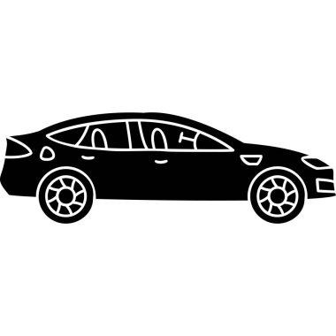 Araba ikonu. vektör illüstrasyonu