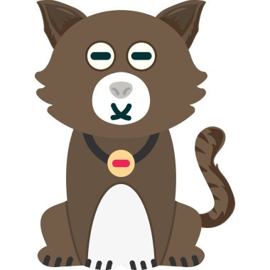 cute cat with a scarf