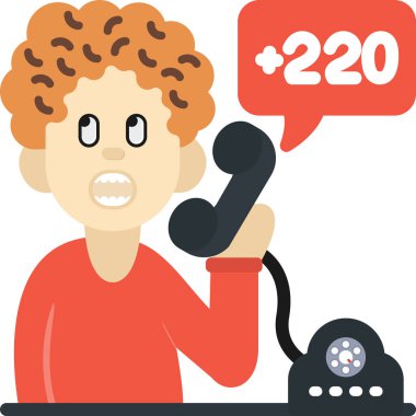 2 0 2 2 - 2 0 2 0 - Telefonda konuşan ve konuşan yaşlı bir çocuk.